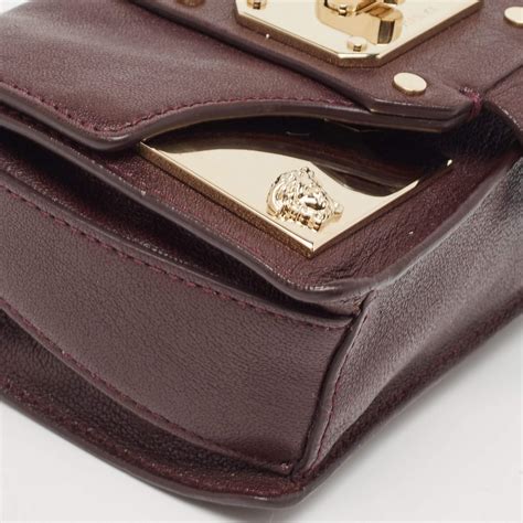 versace stardvst shoulder bag|Versace Burgundy Leather Stardvst Crossbody Bag .